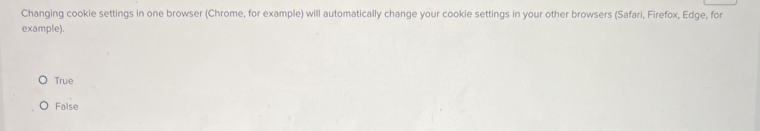 Changing cookie settings in one browser ( Chrome