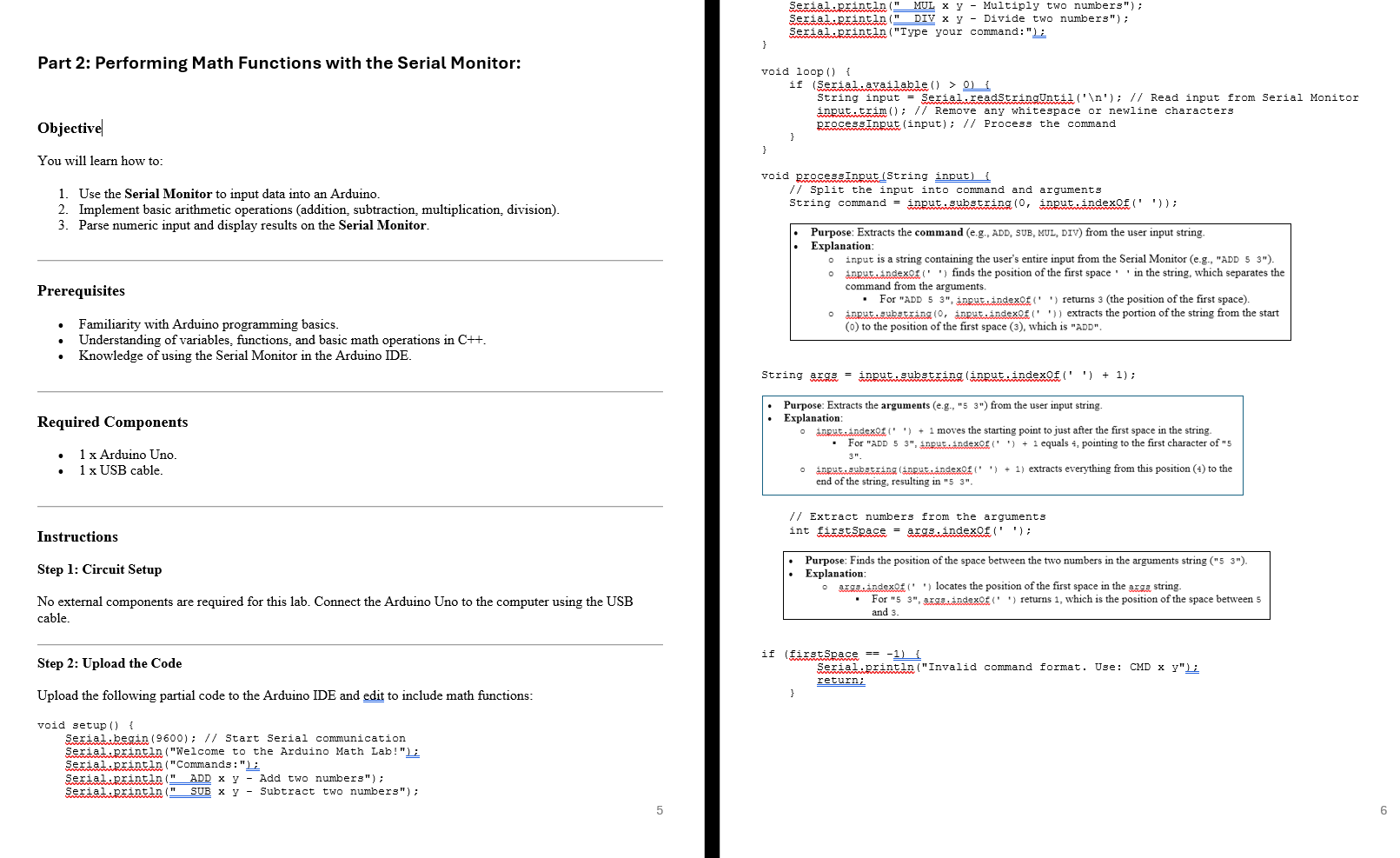 Step 2 : Upload the Code Upload the following