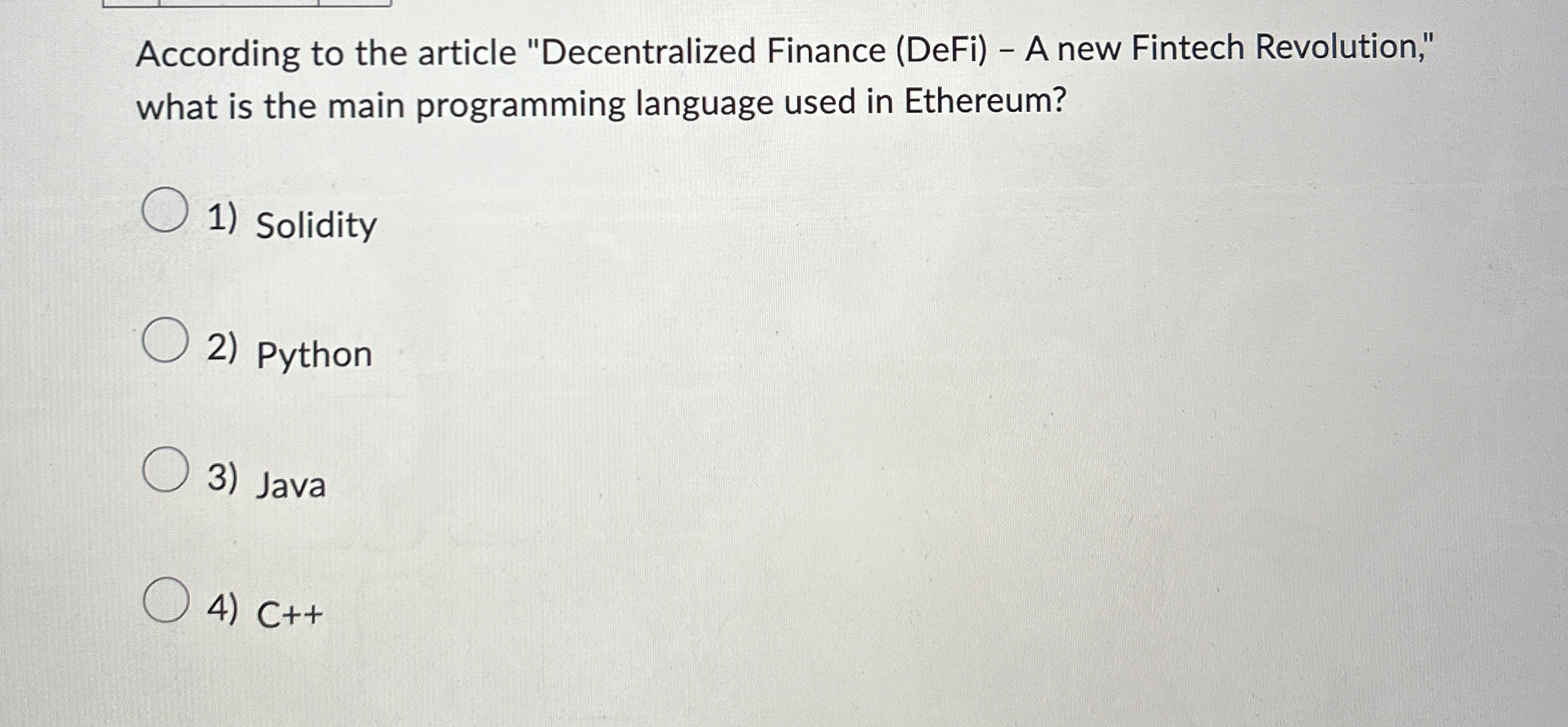 According to the article "Decentralized Finance (