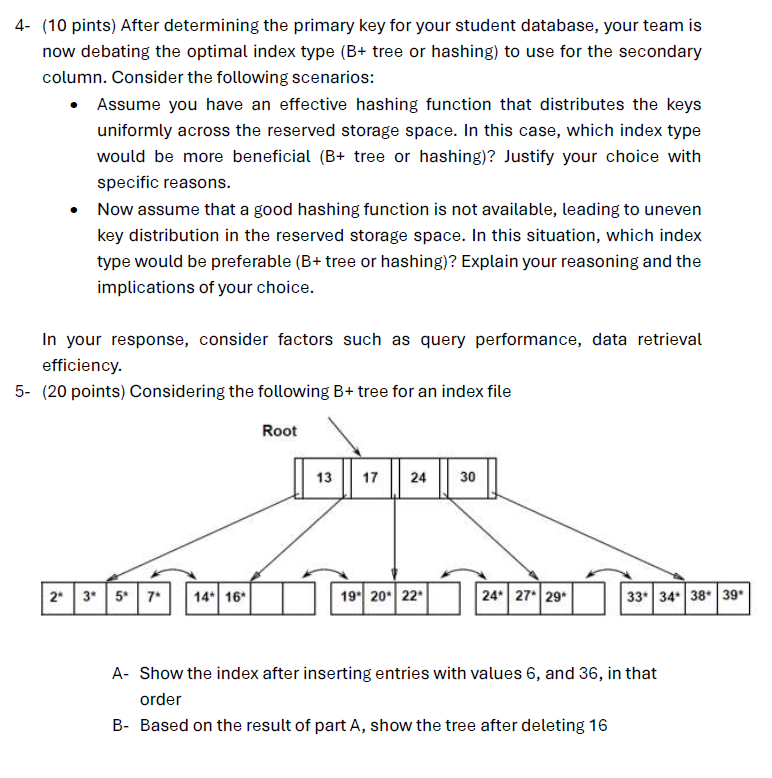 4 - ( 1 0 pints ) After determining the primary