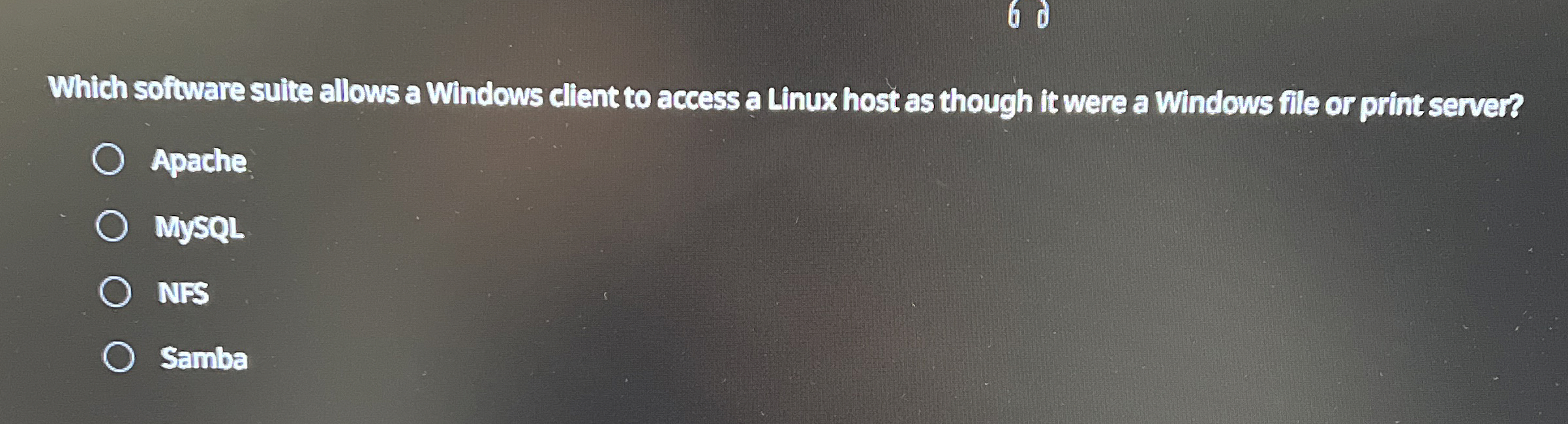 Which software sulte allows a Windows client to
