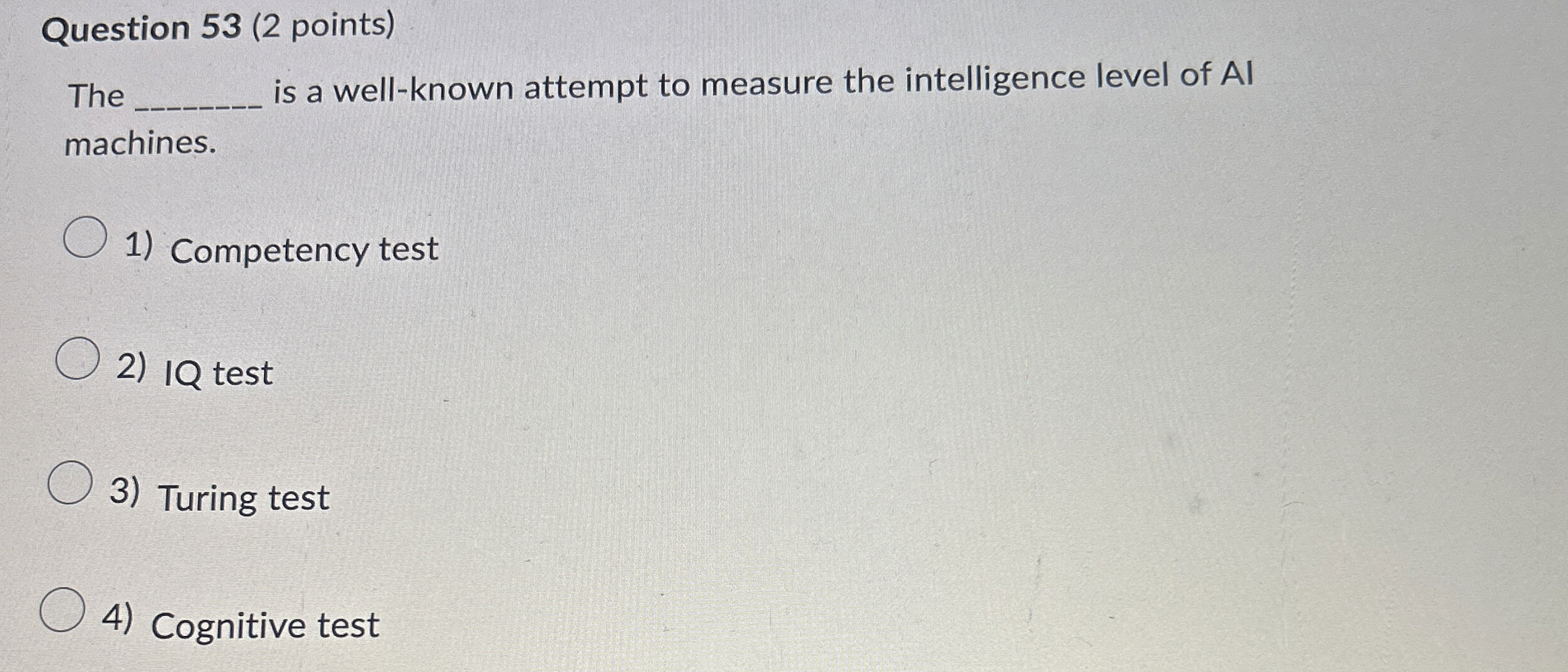 Question 5 3 ( 2 points ) The is a well - known