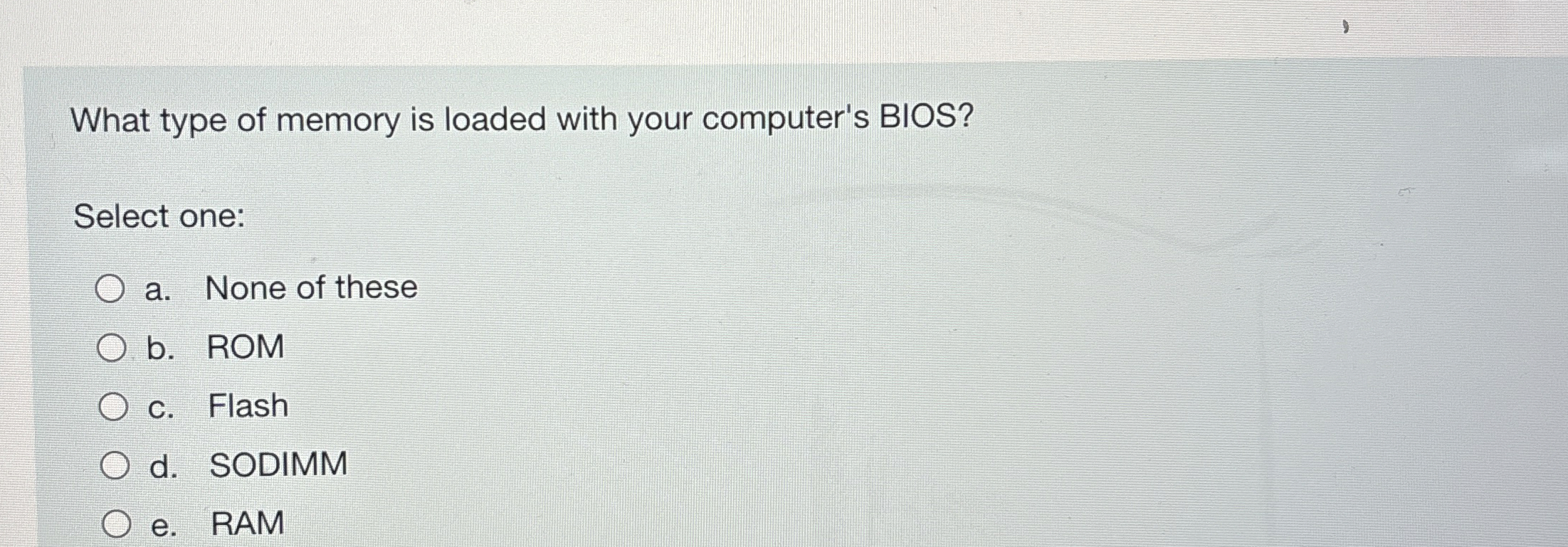 What type of memory is loaded with your