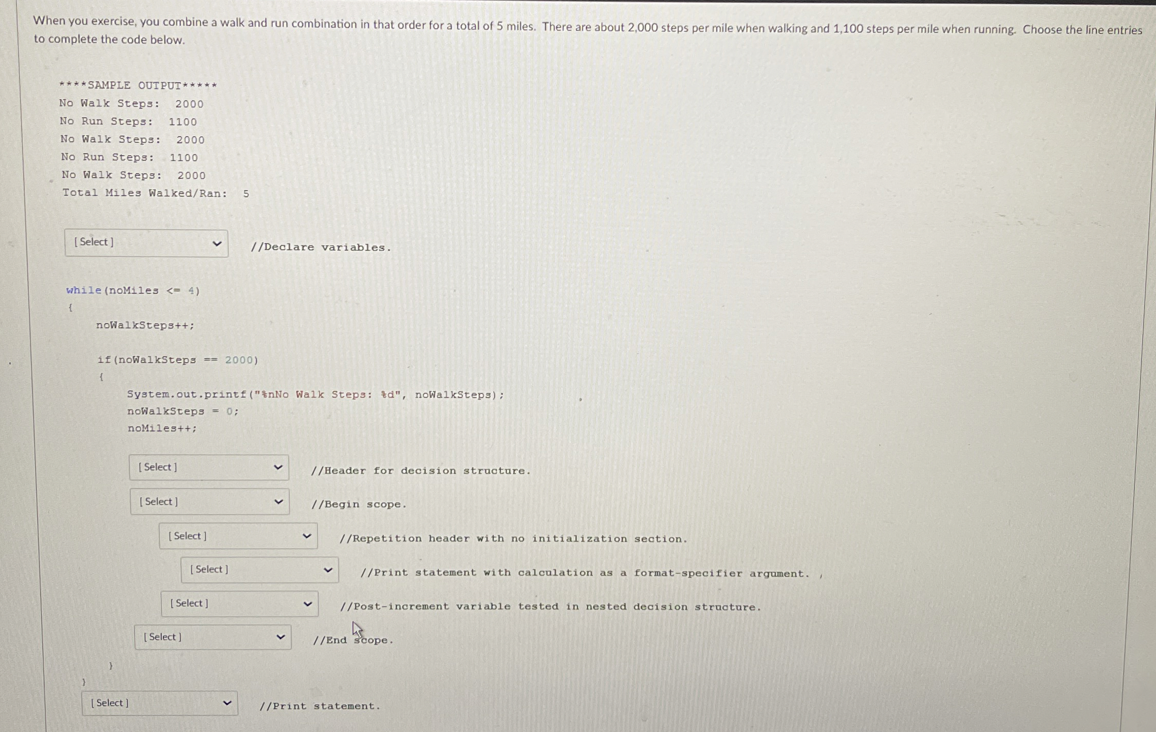 When you exercise, you combine a walk and run