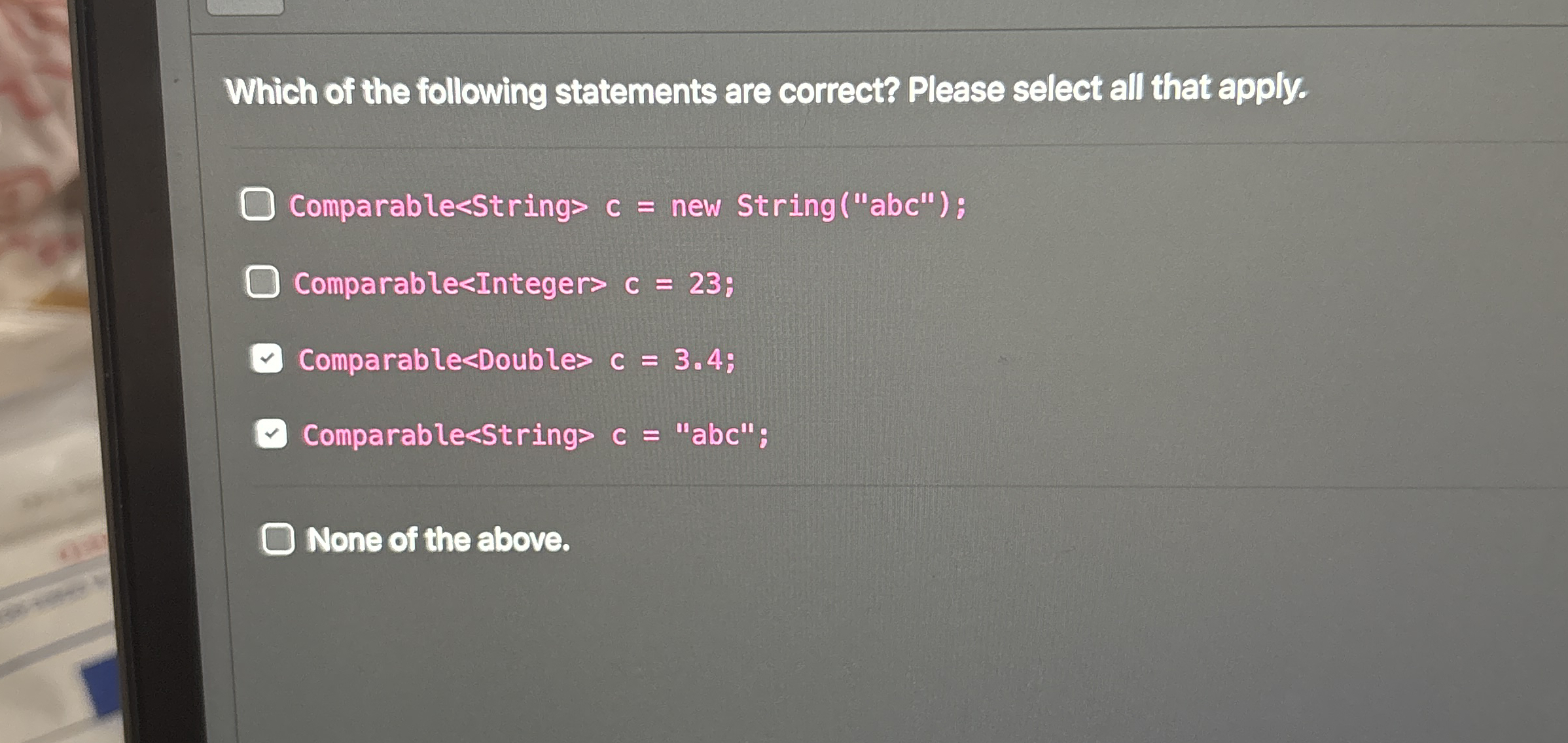 Which of the following statements are correct?