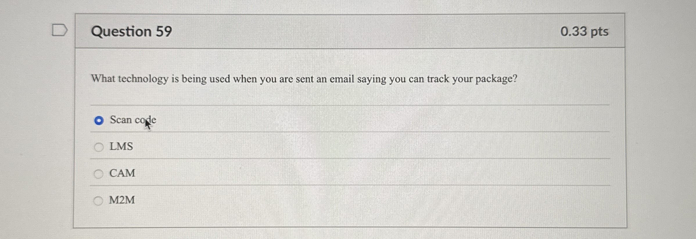 What technology is being used when you are sent