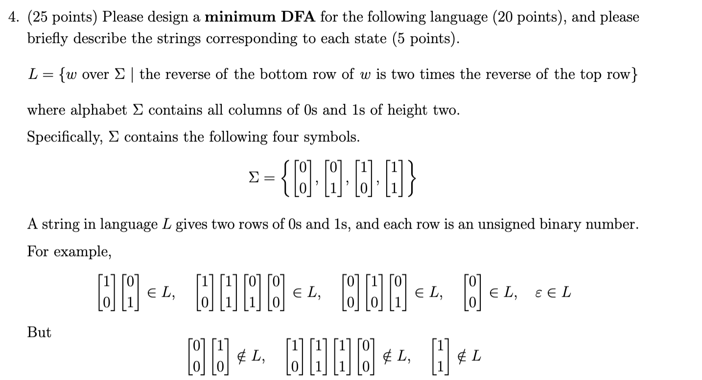 Can you provide a diagriam of the DFA and an