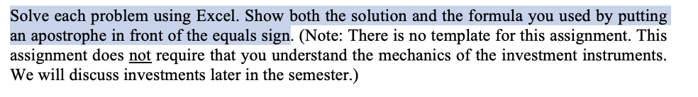 (Note: There is no template for this assignment.