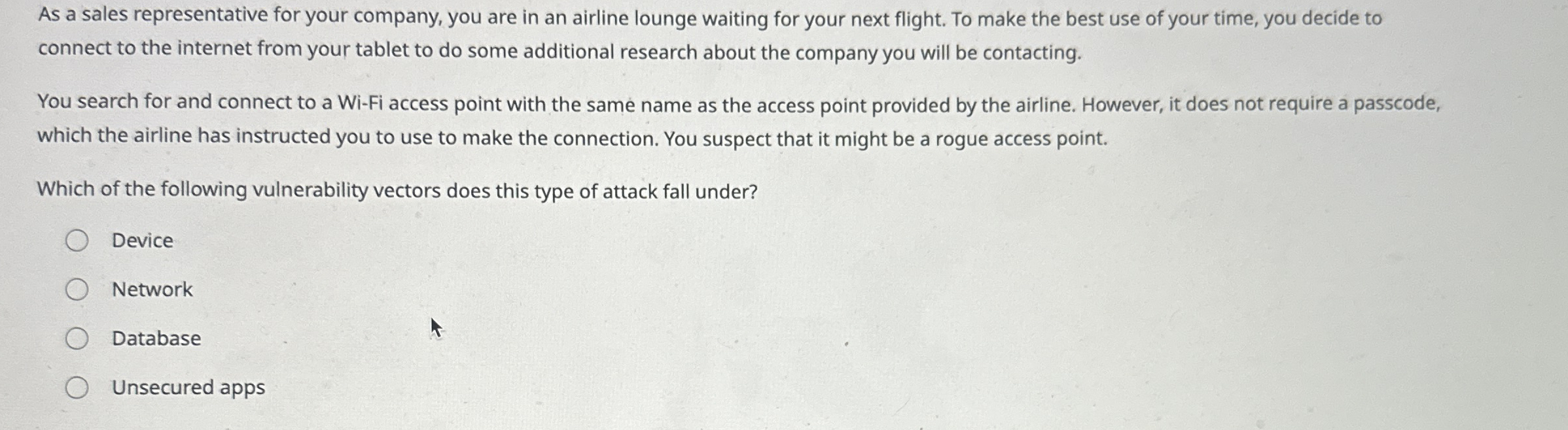 As a sales representative for your company, you