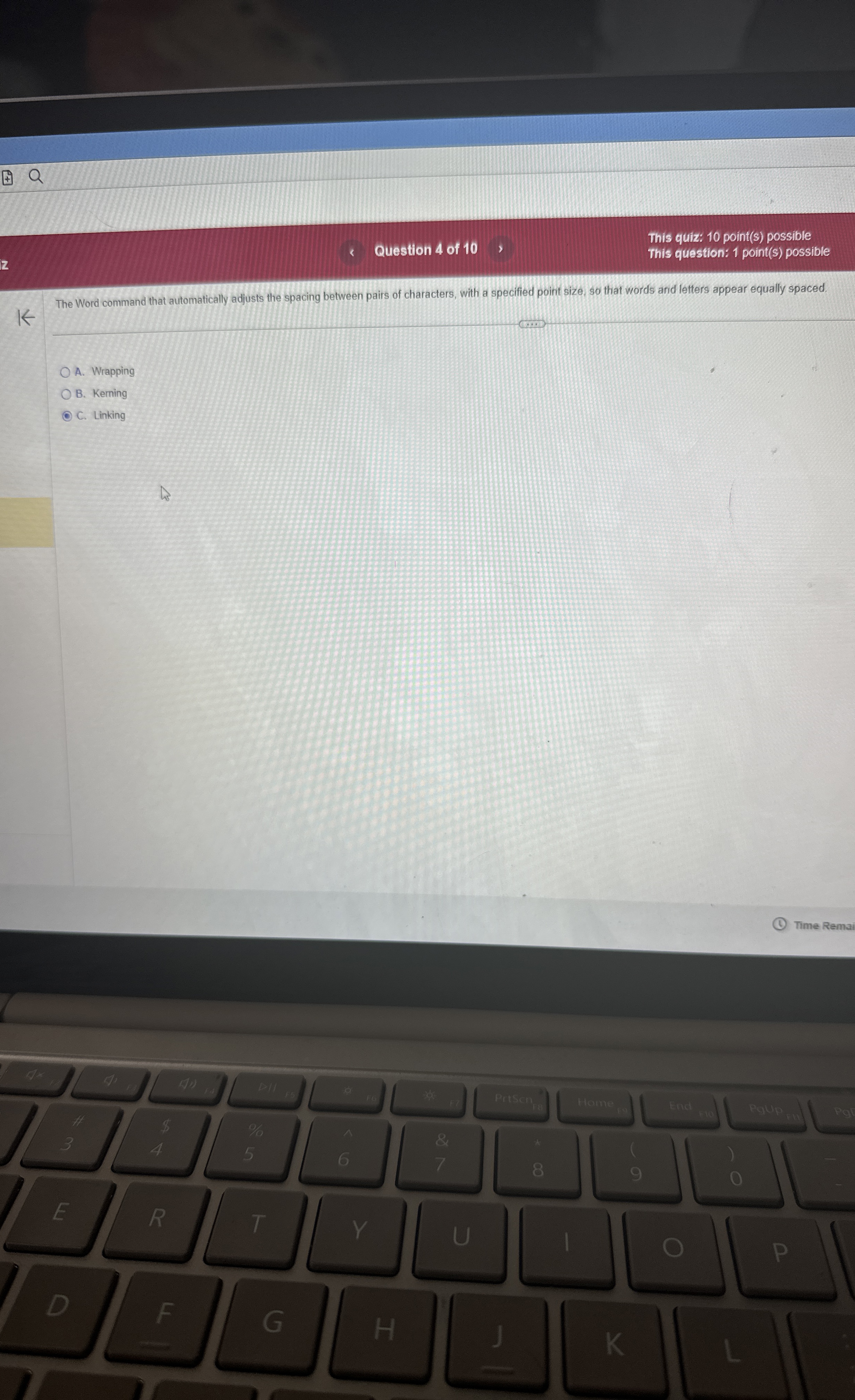The Word command that automatically adjusts the