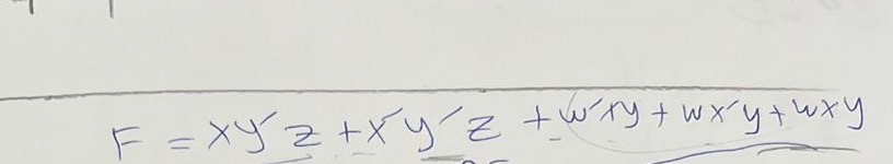 A ) obtain the truth table of F B ) draw the