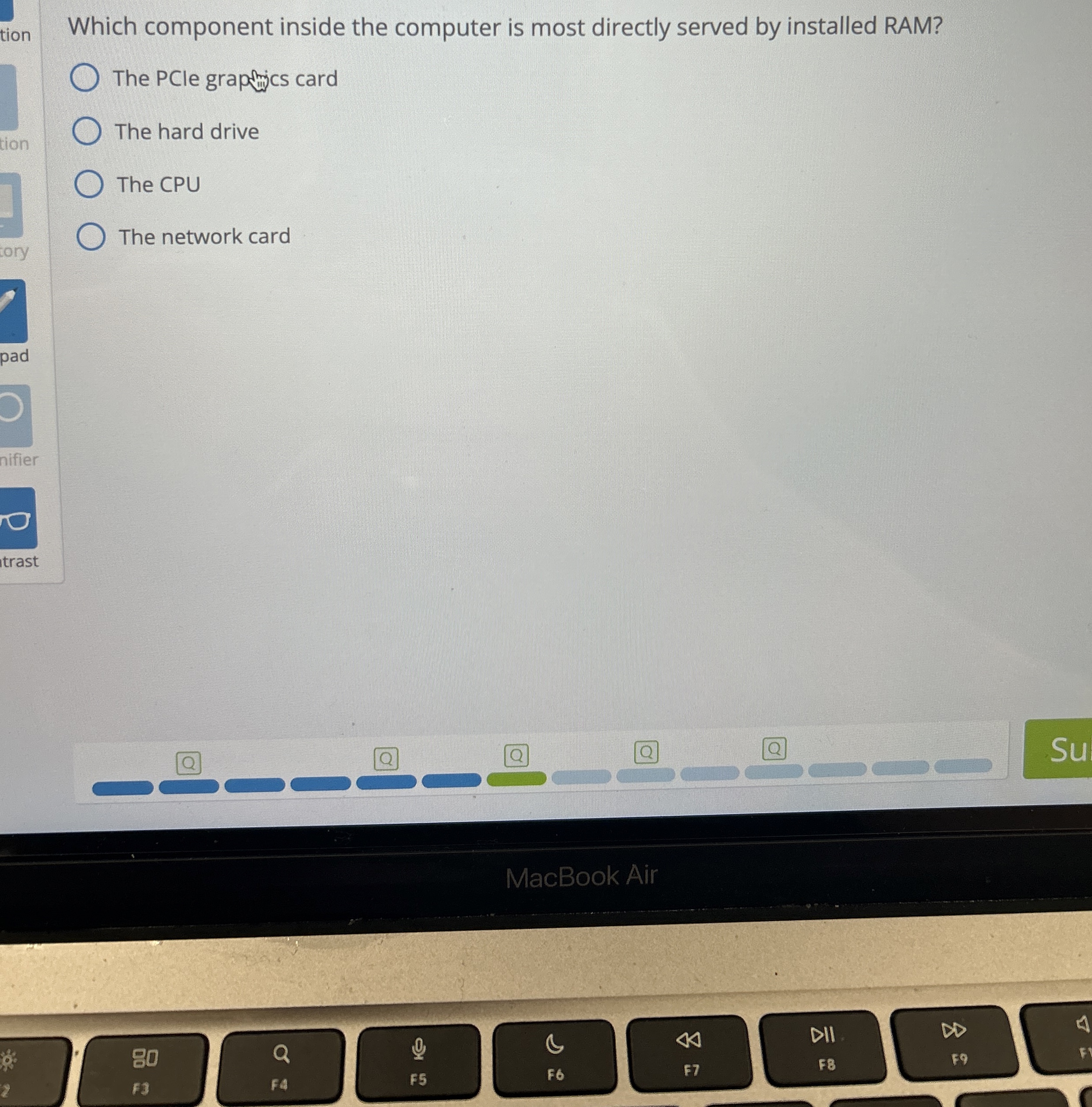 Which component inside the computer is most