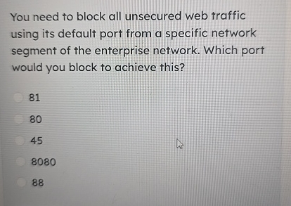 You need to block all unsecured web traffic using