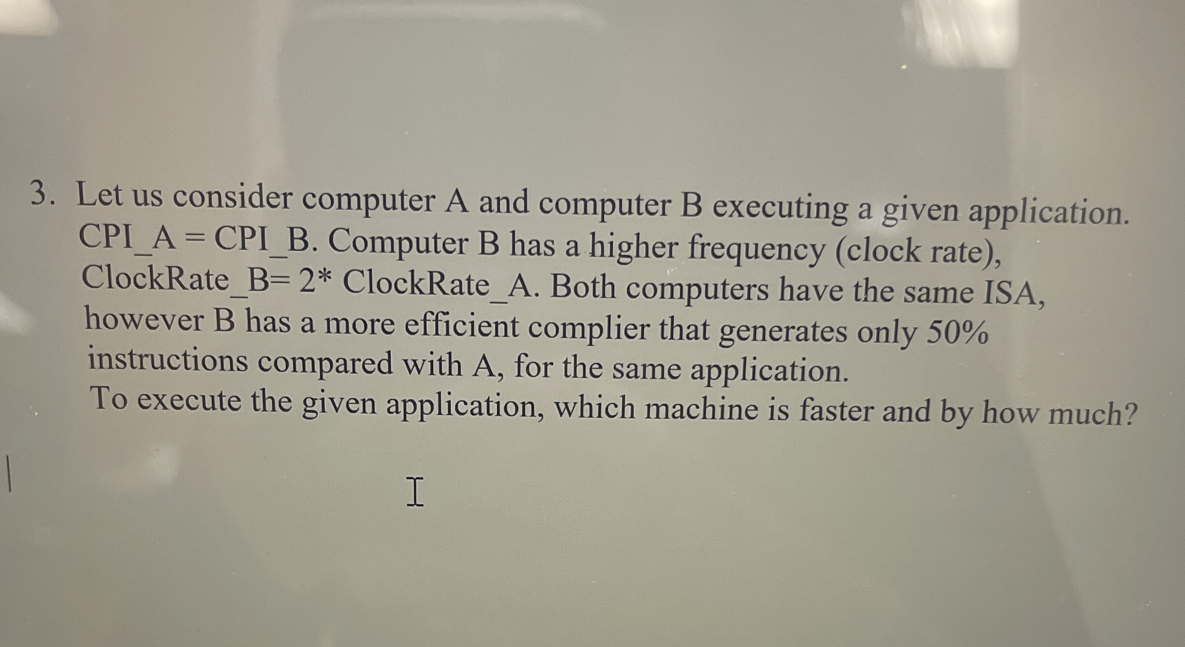 Let us consider computer A and computer B