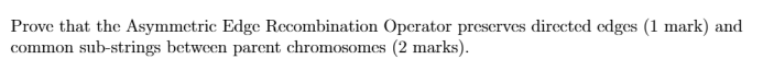 Prove that the Asymmetric Edge Recombination