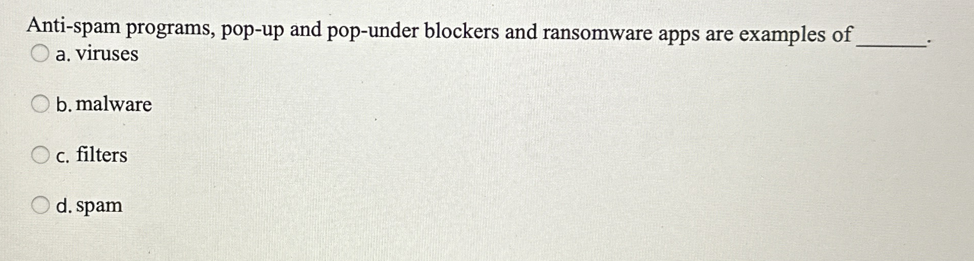 Anti - spam programs, pop - up and pop - under