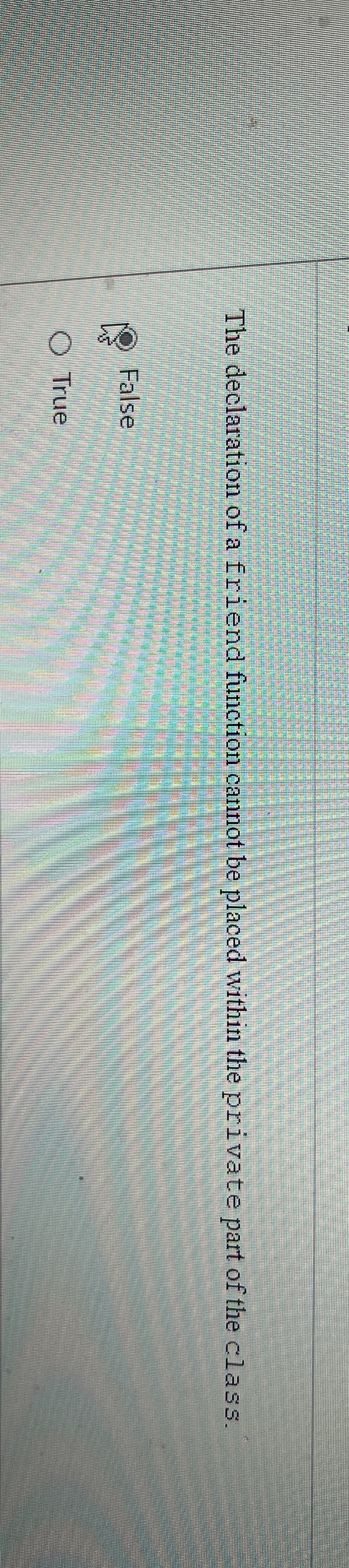 The declaration of a friend function cannot be