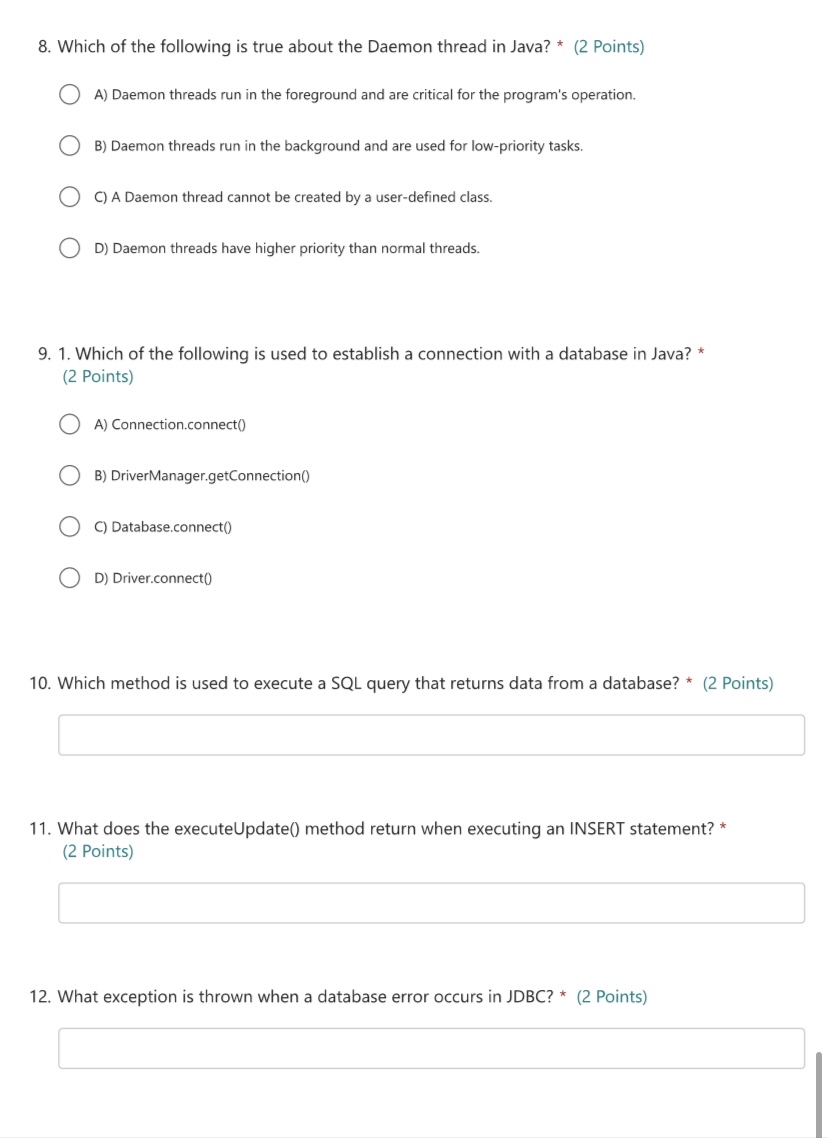 Which of the following is true about the Daemon