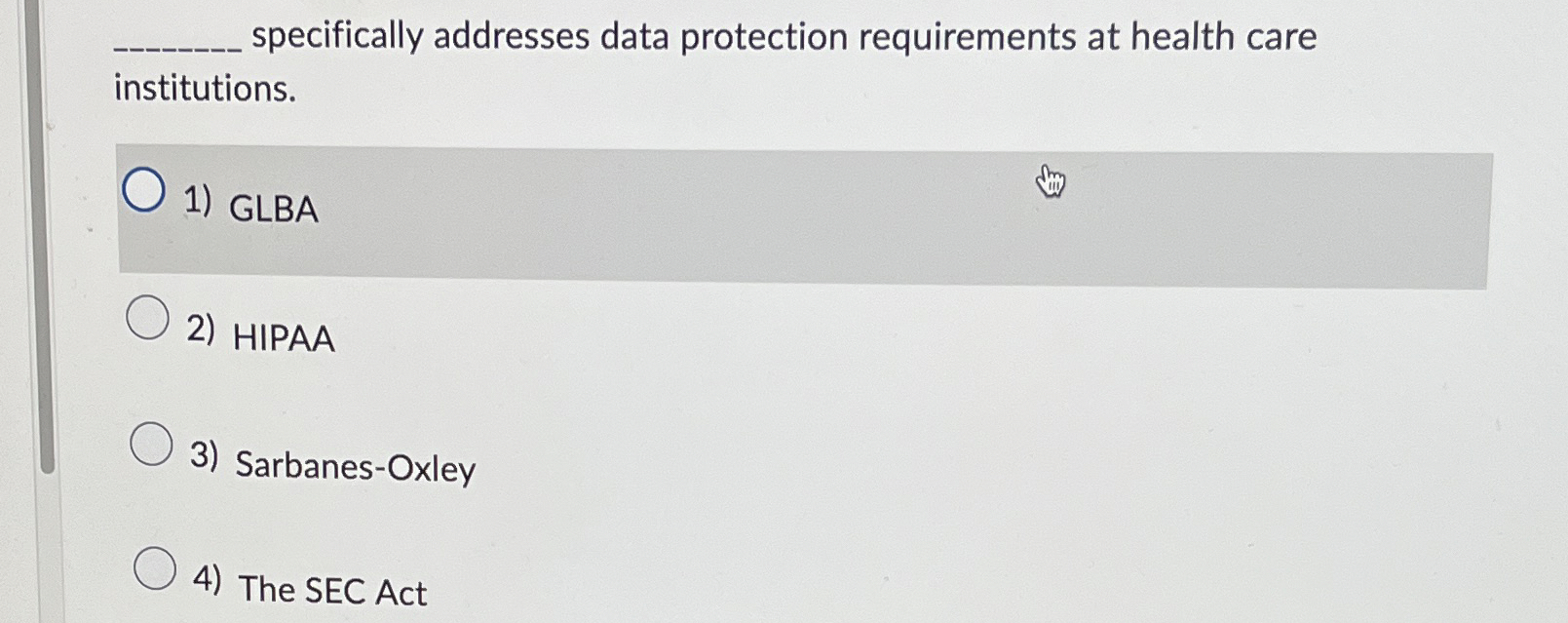 specifically addresses data protection