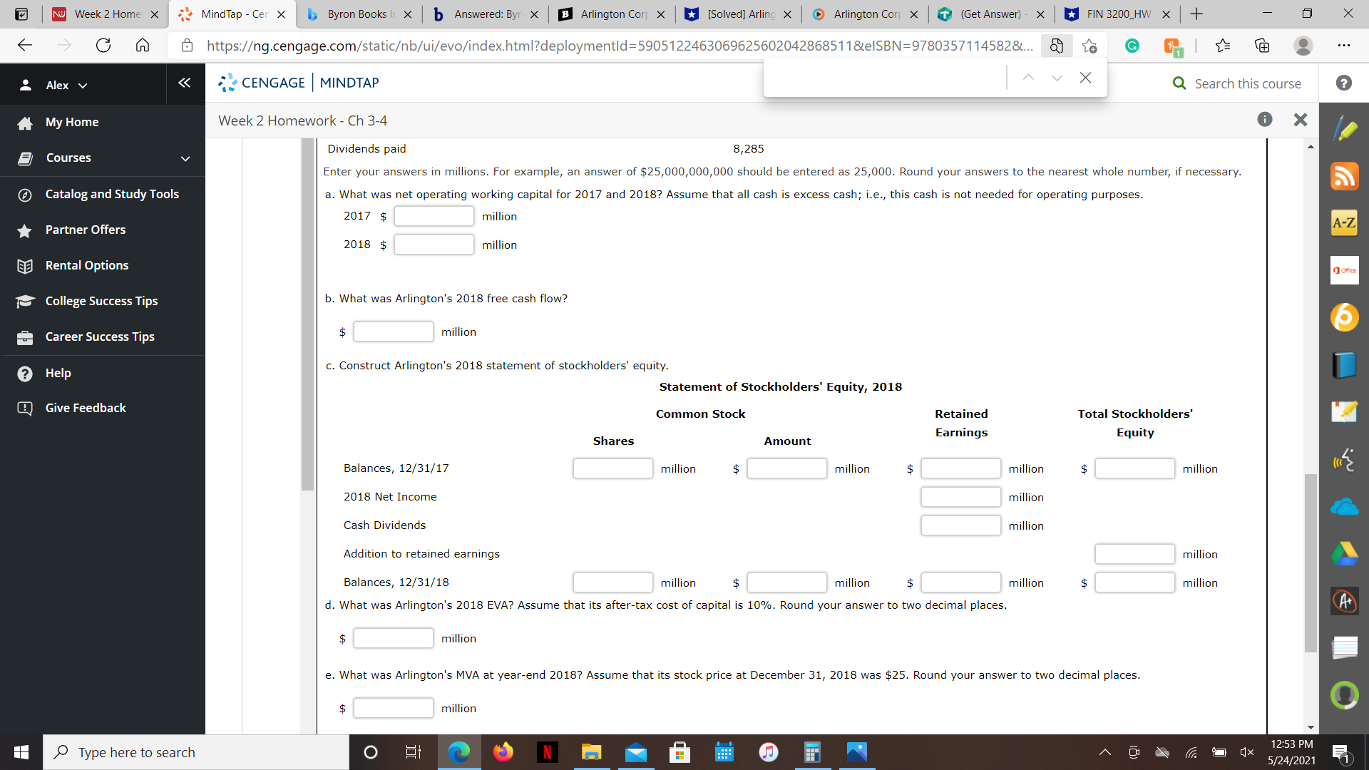 I have another question. NO Week 2 Home X MindTap