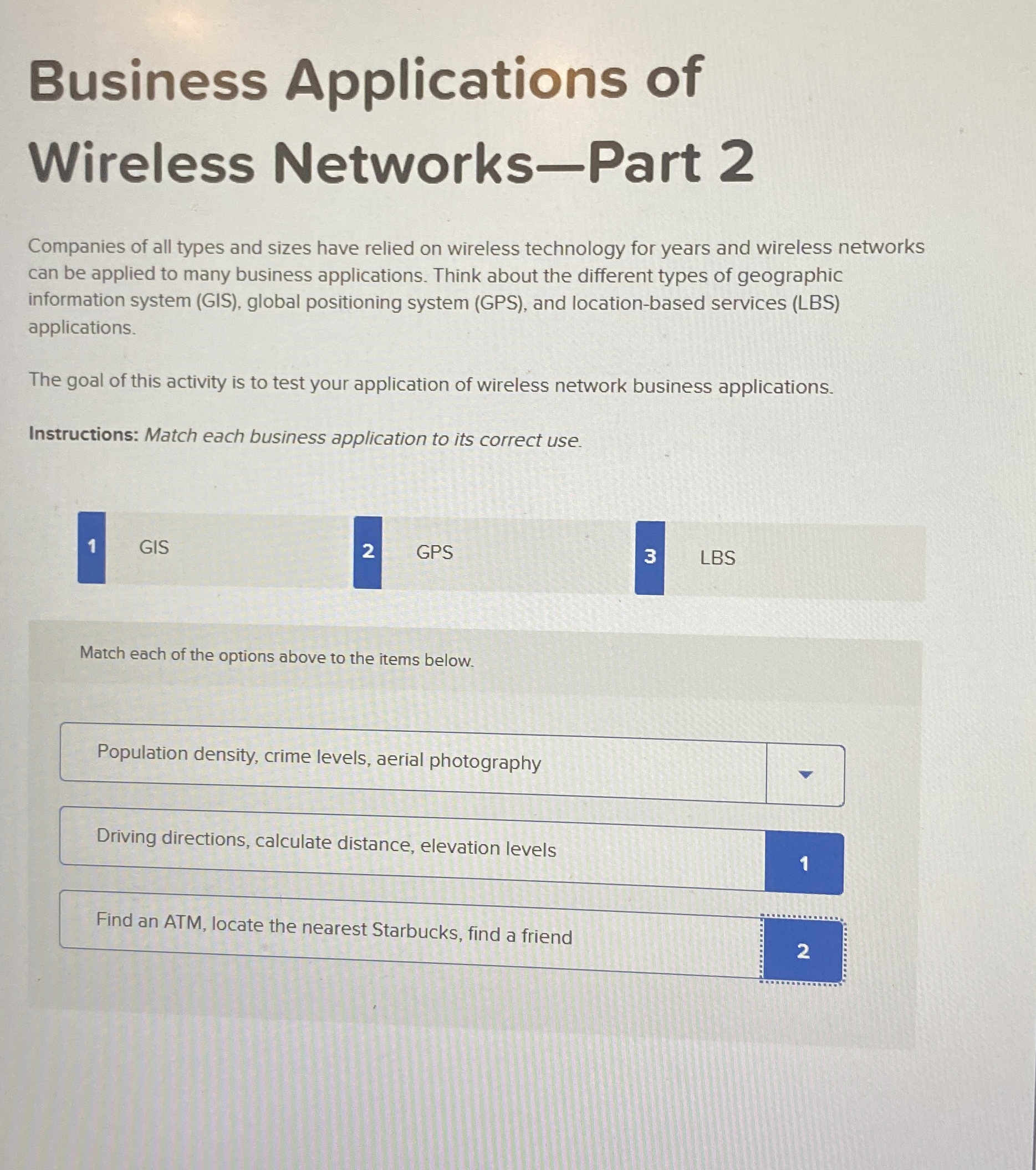 Business Applications of Wireless Networks - Part