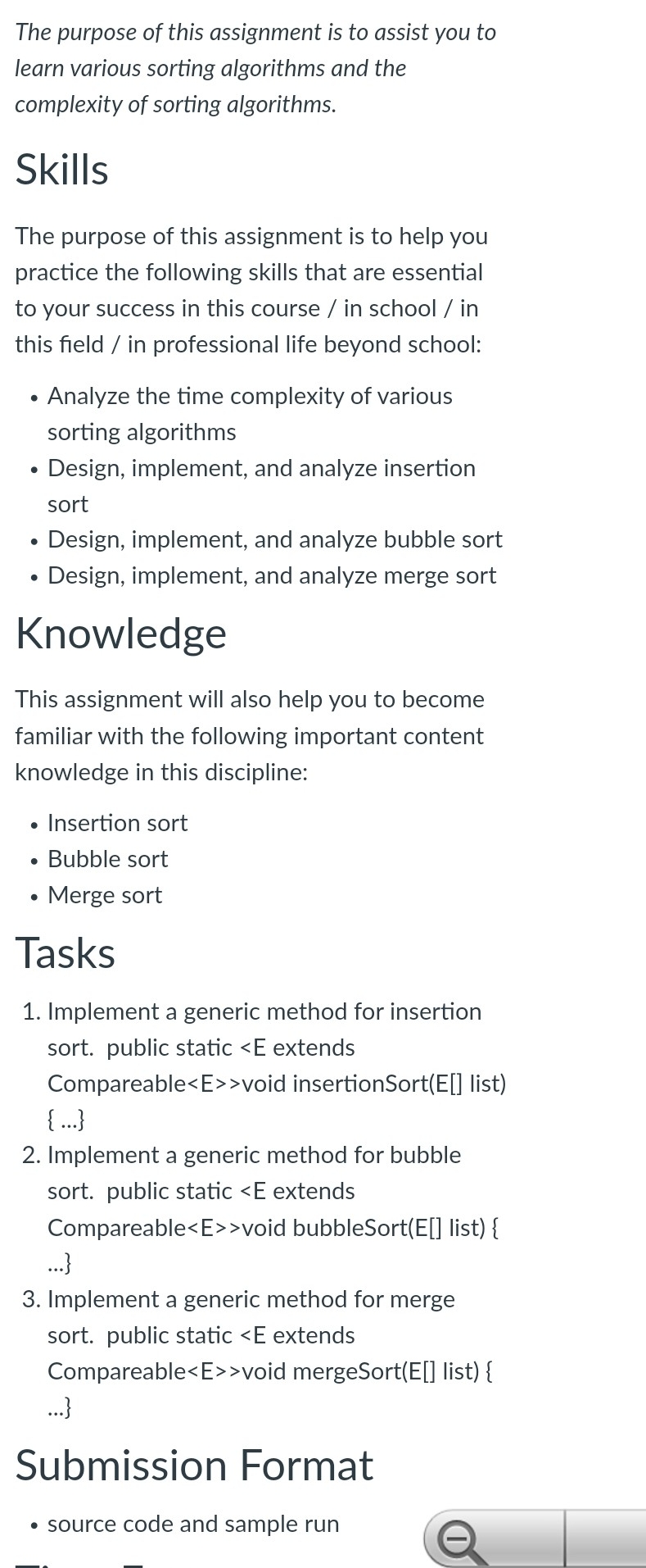 java The purpose of this assignment is to assist
