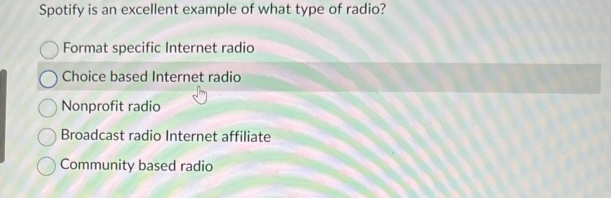 Spotify is an excellent example of what type of