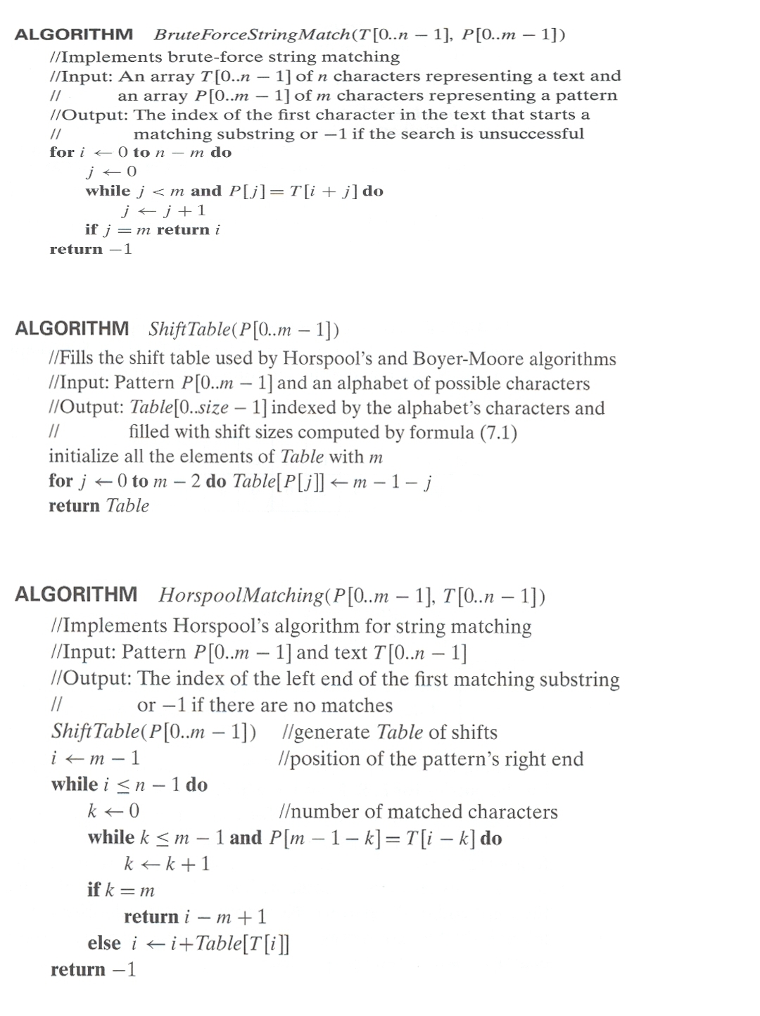 Turn the three algorithms into a single java