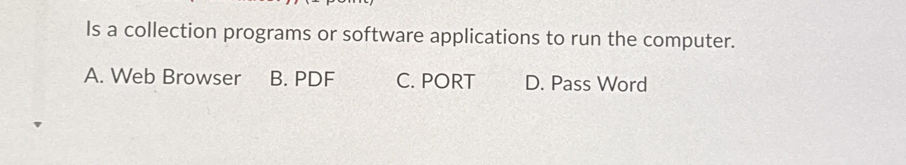 Is a collection programs or software applications