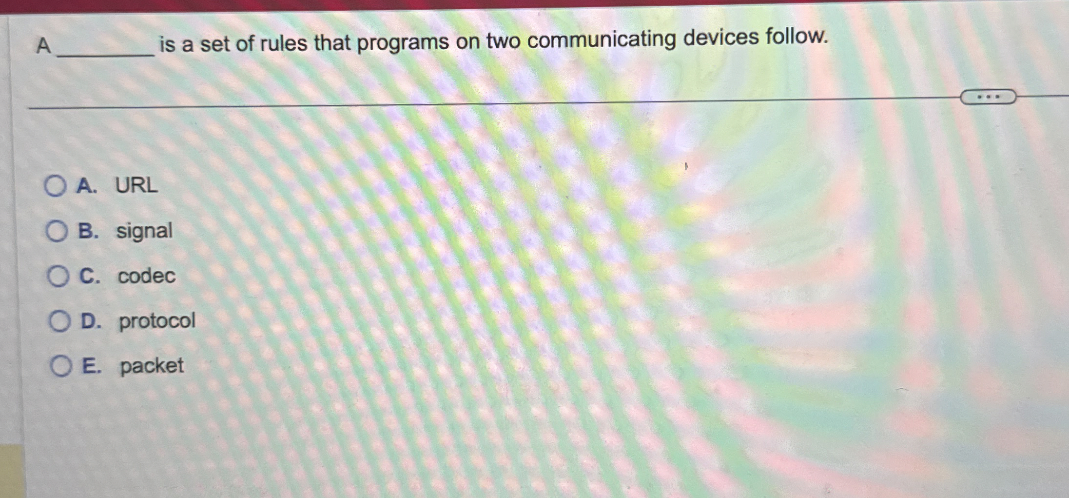 A q , is a set of rules that programs on two