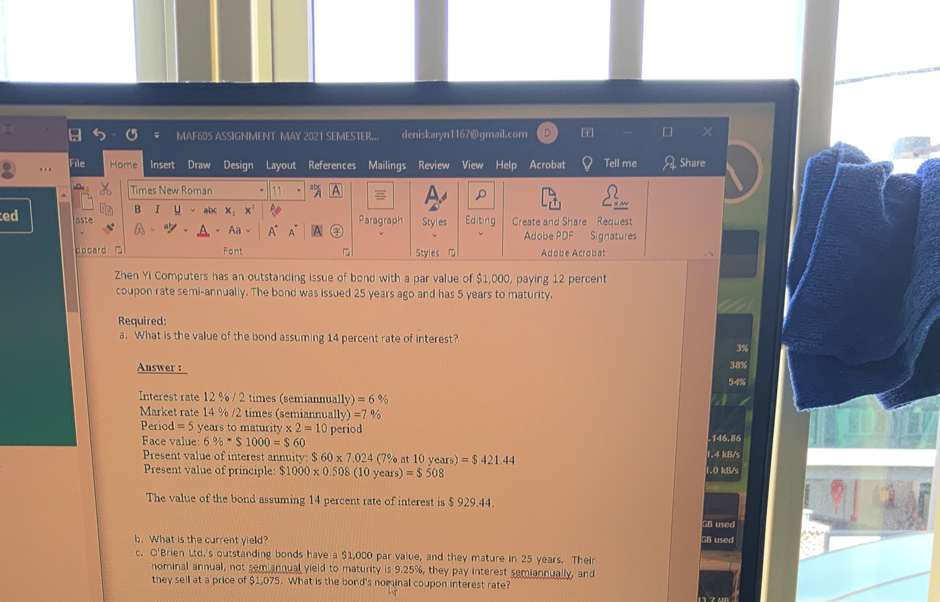 X 6 6 MAF605 ASSIGNMENT MAY 2021 SEMESTER..