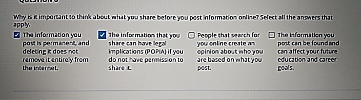 Why is it important to think about what you share