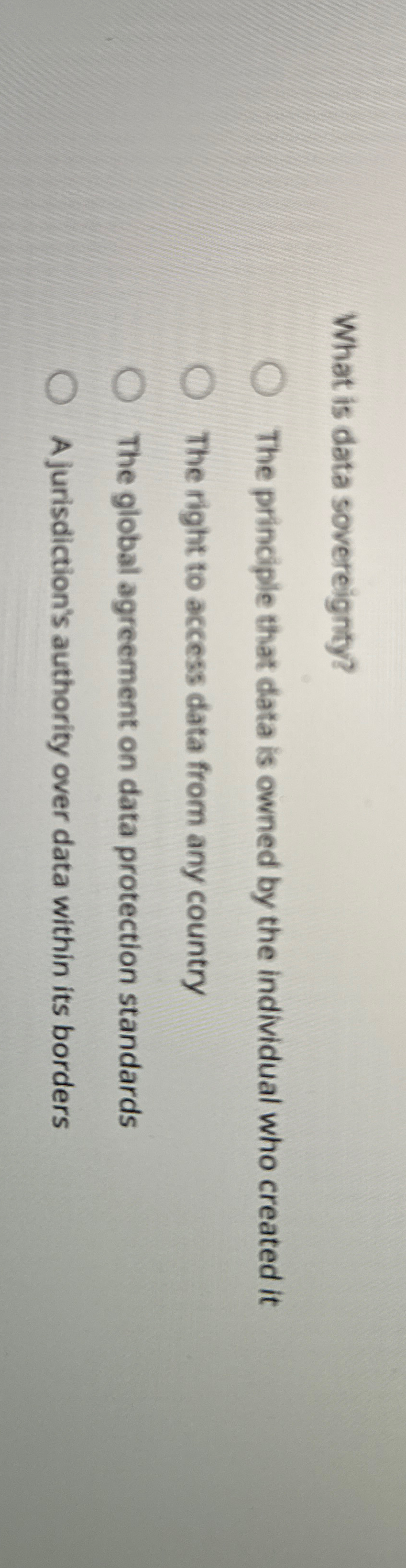 What is data sovereignty? The principle that data