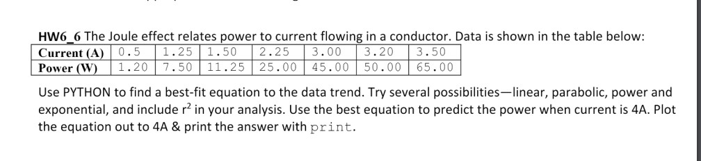 HW 6 _ 6 The Joule effect relates power to