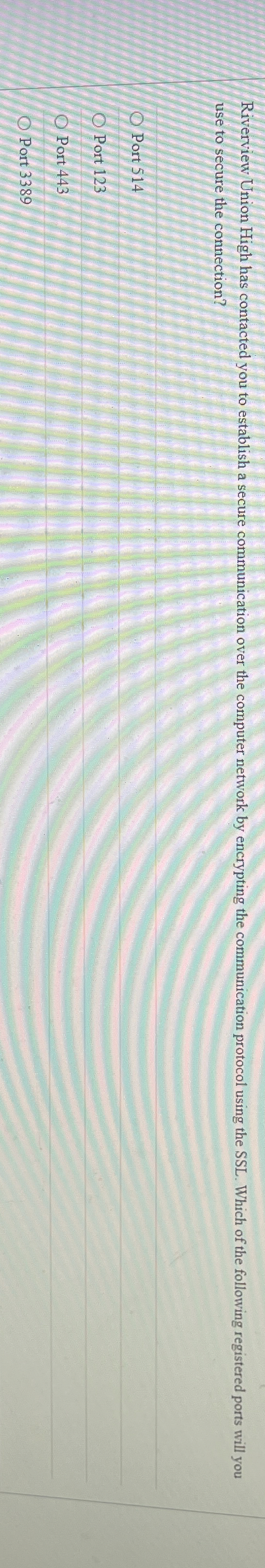 Riverview Union High has contacted you to