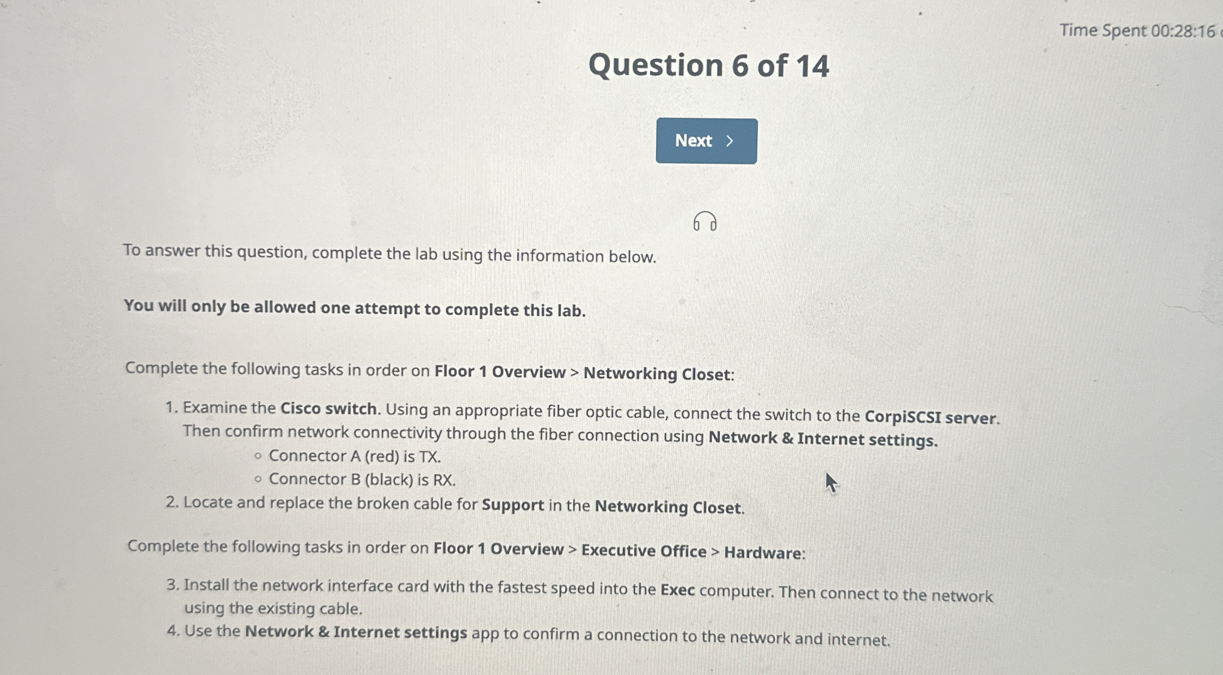 Question 6 of 1 4 Time Spent 0 0 : 2 8 : 1 6 6 To