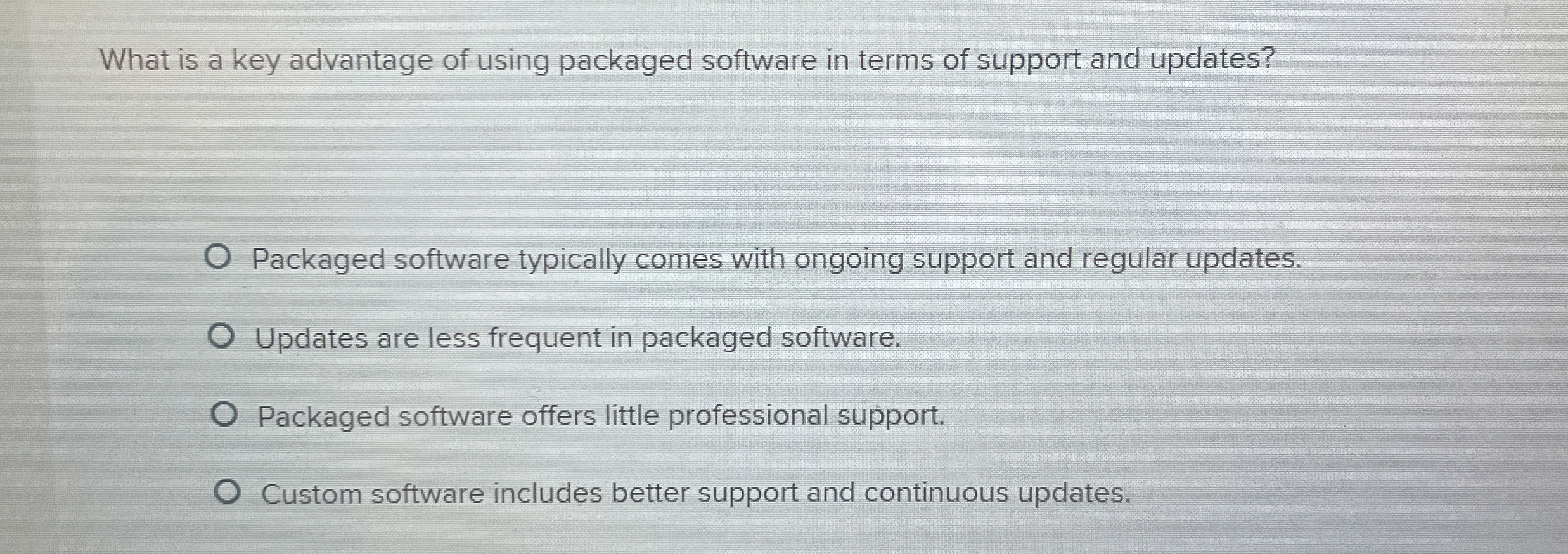 What is a key advantage of using packaged