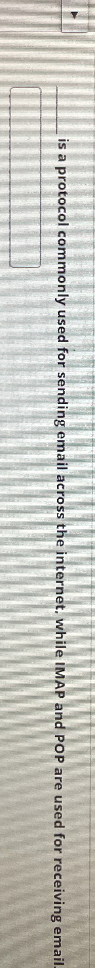 is a protocol commonly used for sending email