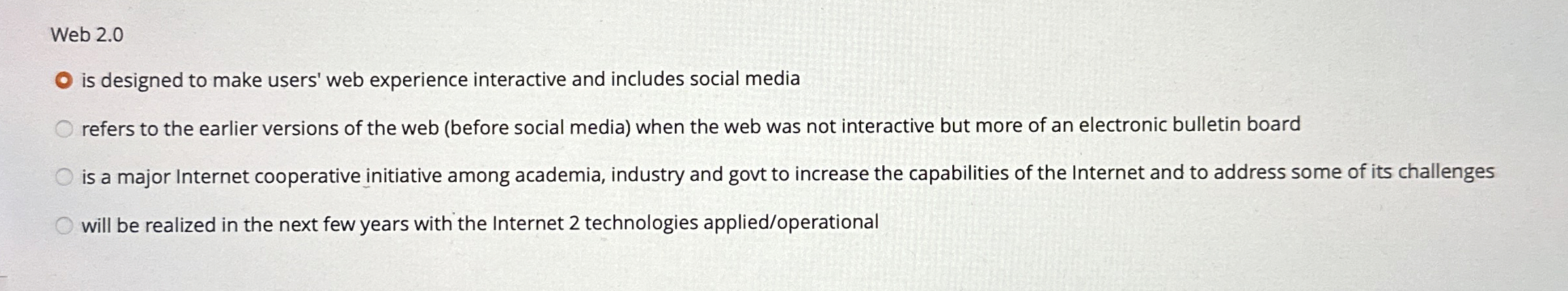 Web 2 . 0 is designed to make users' web