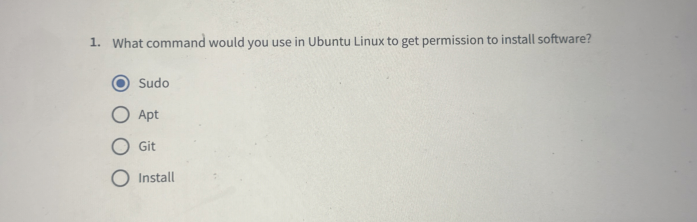 What command would you use in Ubuntu Linux to get