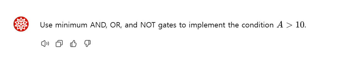 Use minimum AND, OR , and NOT gates to implement