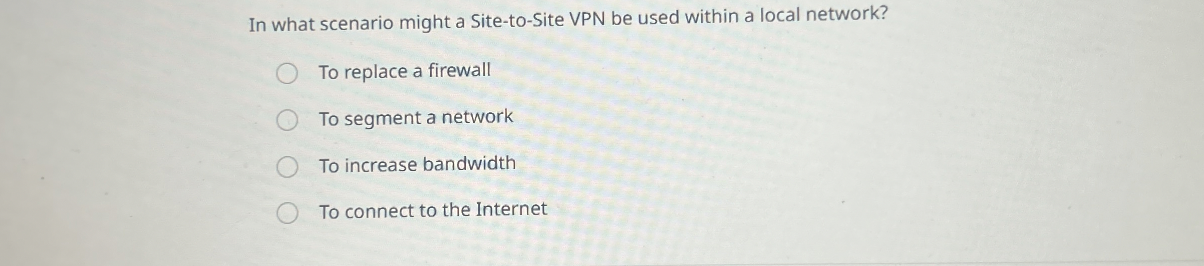 In what scenario might a Site - to - Site VPN be