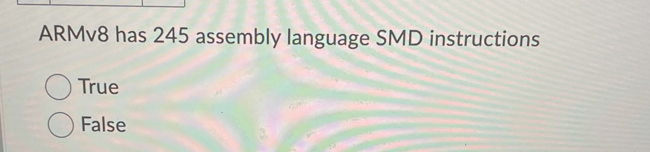 ARMv 8 has 2 4 5 assembly language SMD