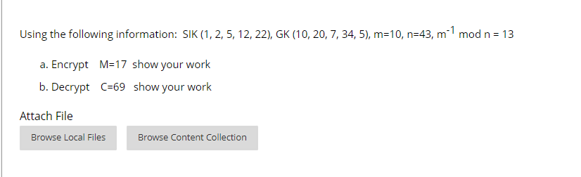 Using the following information: SIK ( 1 , 2 , 5