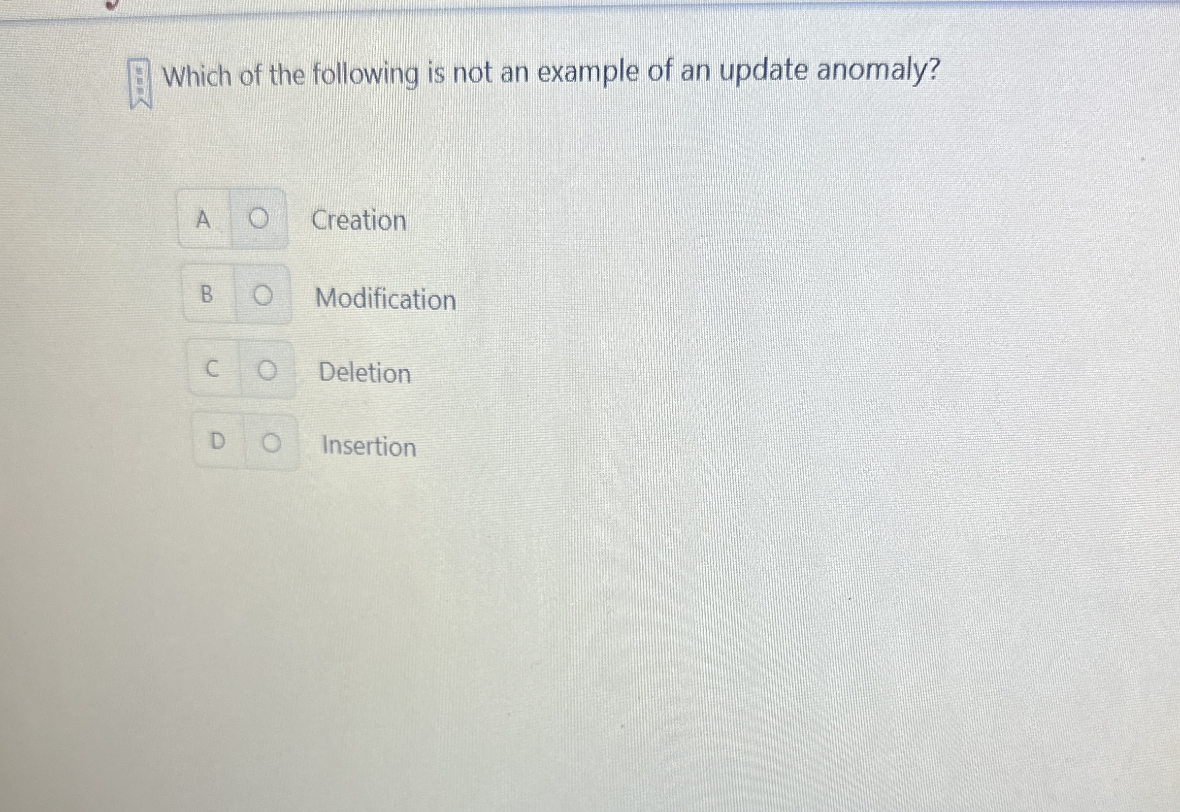 Which of the following is not an example of an