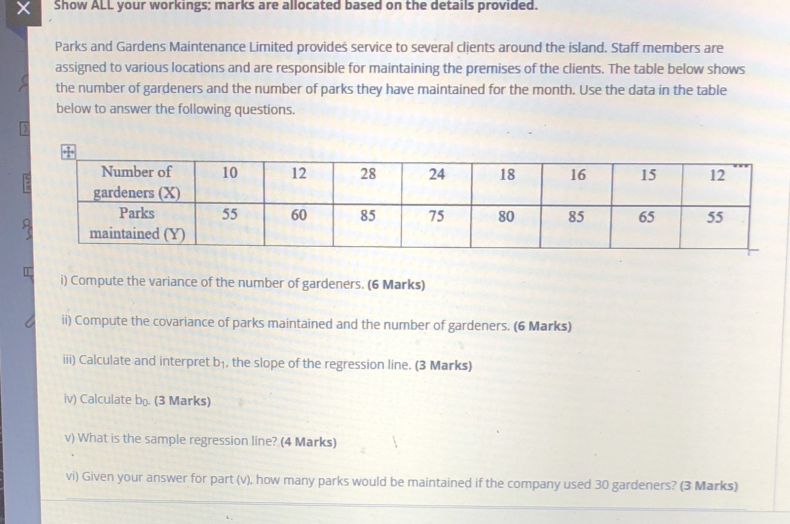 Quantitative methods answer in 20 minutes max