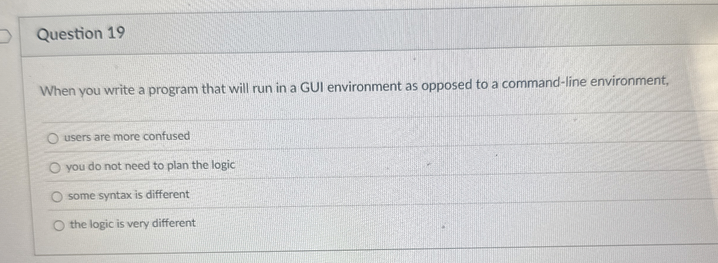 Question 1 9 When you write a program that will