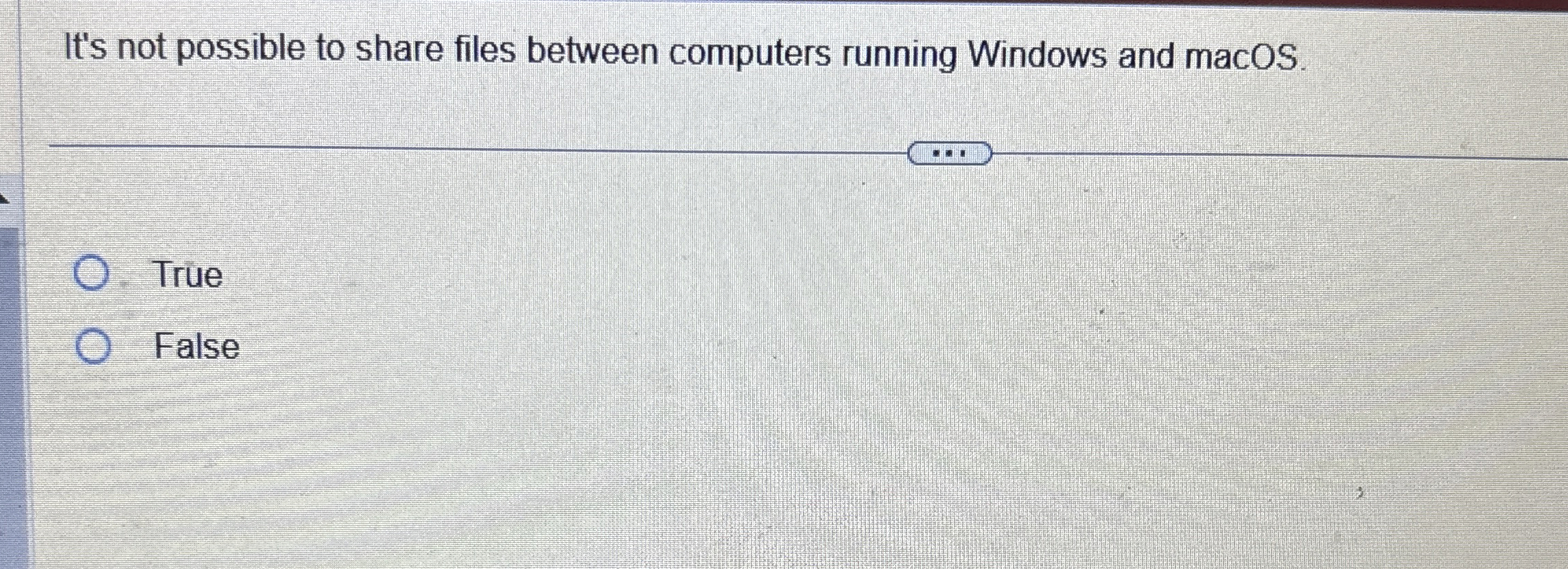 It's not possible to share files between