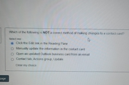 Which of the following is NOT a correct method of