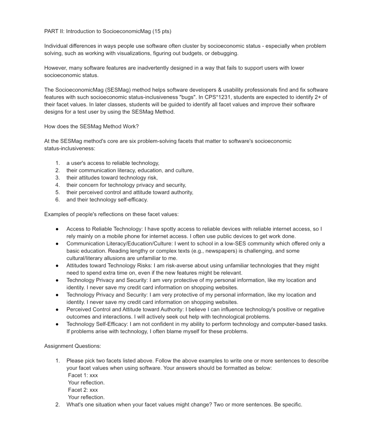 PART II: Introduction to SocioeconomicMag ( 1 5